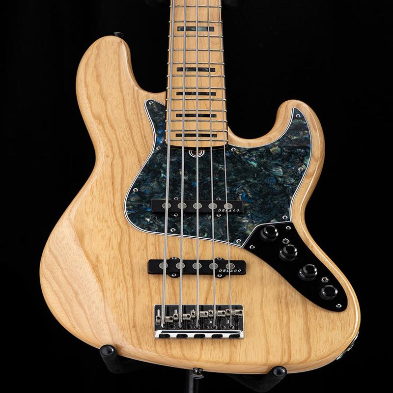 Used Fender American Deluxe Jazz Bass V Natural