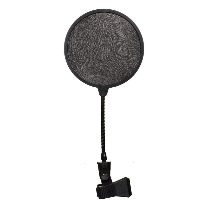 On Stage ASVS4B 4" Pop Blocker Windscreen - Includes Clamp & Gooseneck