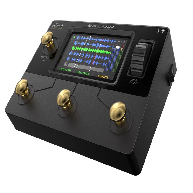 Singular Sound - Aeros Gold Edition - Looper Pedal with Digital Mixer