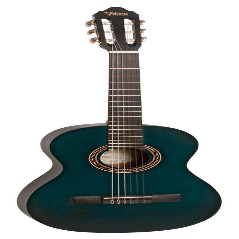 Valencia - 3/4 Size Classical Guitar Transparent Blue VC203-TBU
