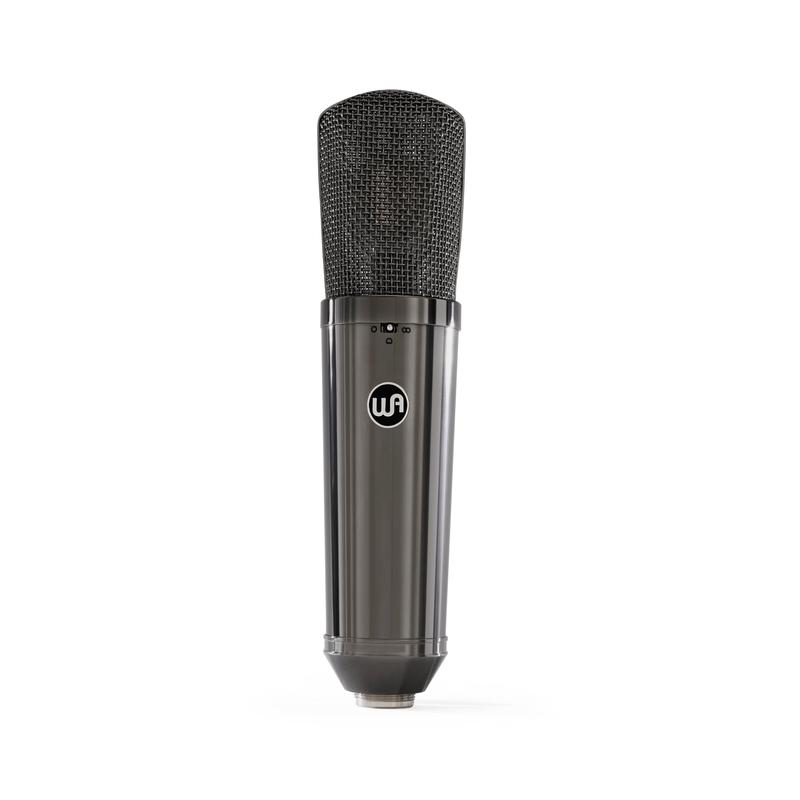 Warm Audio - Limited-Edition Stereo Pair Large-Diaphragm Balanced Condenser Microphone - Titanium Finish - WA87-R2-TS