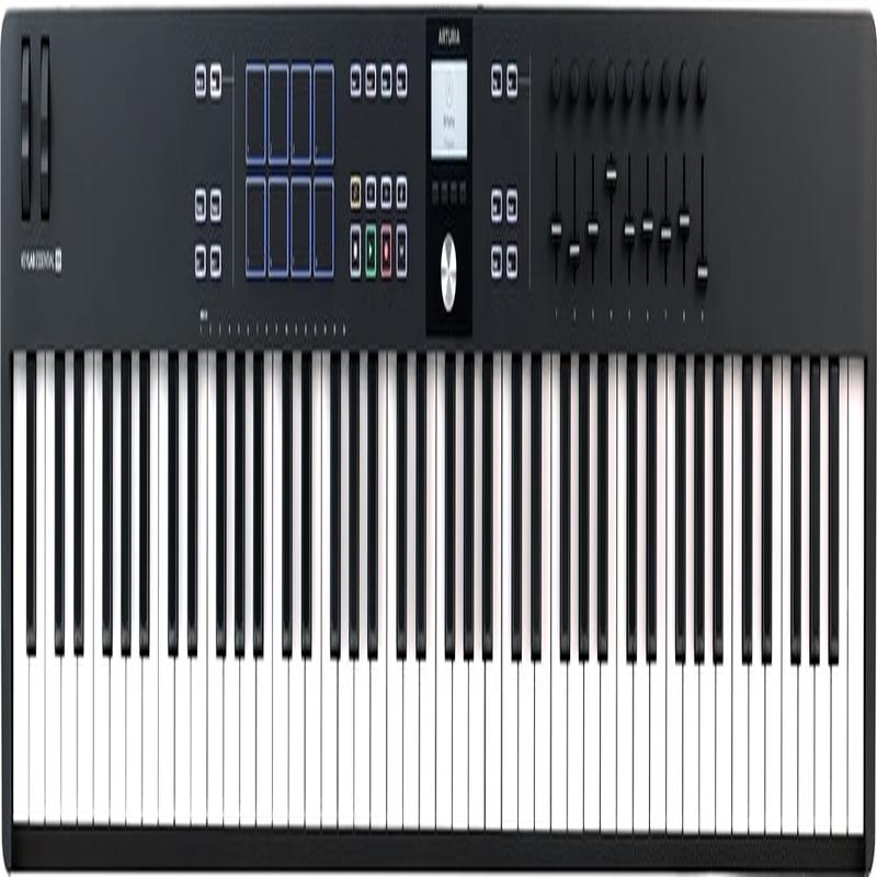 Arturia - KeyLab Essential 88 Mk3 Universal MIDI Controller Keyboard - Black  - KEYLABESSENTIAL88MK3BK