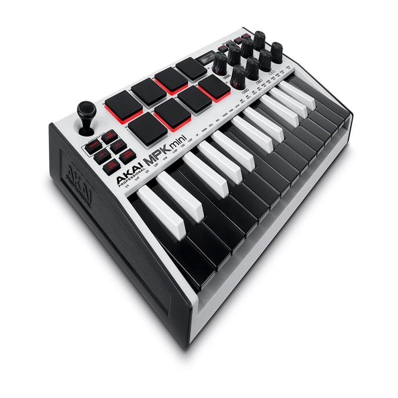 Akai Professional - MPK Mini MK III Limited-Edition White 25-Key Keyboard Controller  - MPKMINI3W