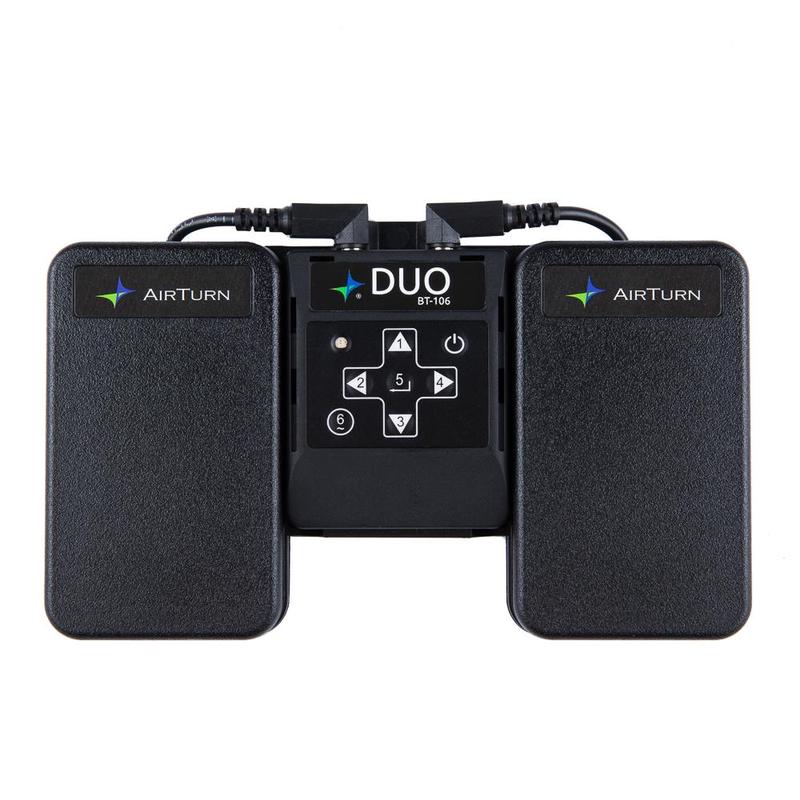 Airturn - Dual Wireless Pedal Controller with Removable Bluetooth 5 Remote  - DUO500
