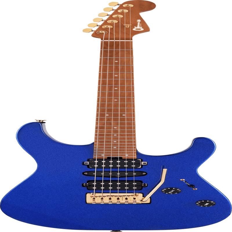 Charvel Pro-Mod DK24 HSH 2PT CM, Caramelized Maple Fingerboard, Mystic Blue
