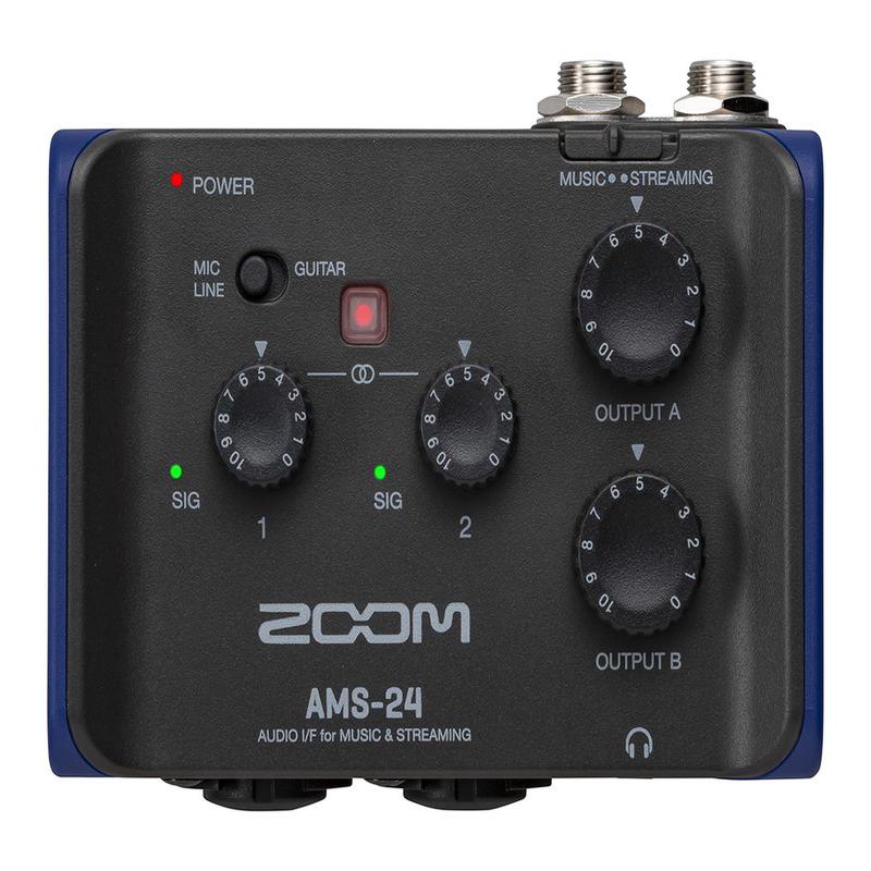 Zoom AMS-24 Audio Interface for Music and Streaming