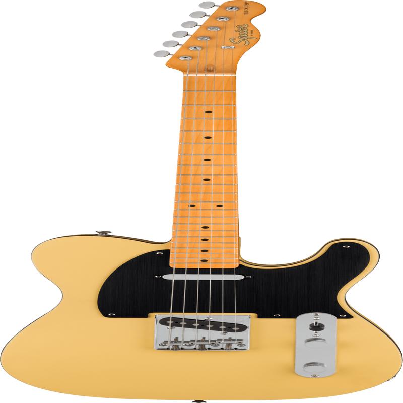 Squier 40th Anniversary Telecaster, Vintage Edition, Maple Fingerboard, Black Anodized Pickguard, Satin Vintage Blonde
