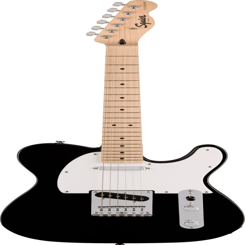 Squier Sonic Telecaster, Maple Fingerboard, White Pickguard, Black