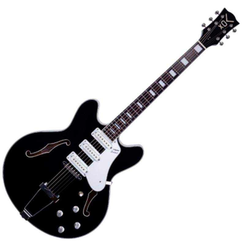 Vox Bobcat S66 Semi-Hollowbody Guitar (Black)