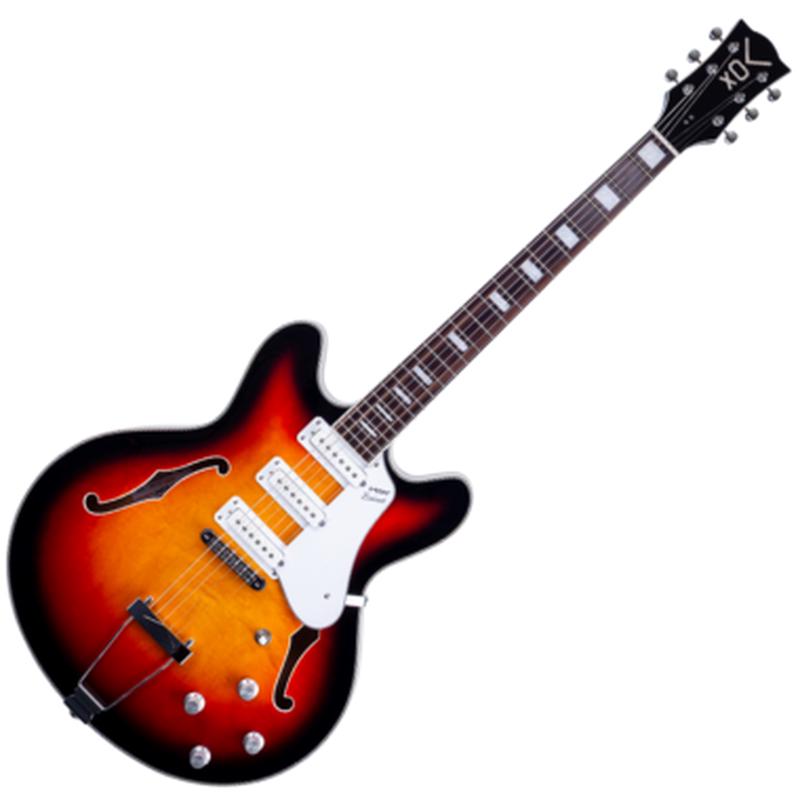 Vox Bobcat S66 Semi-Hollowbody Guitar (Sunburst)