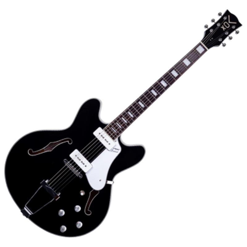 Vox Bobcat V90 Semi-Hollow Body Guitar (Black)