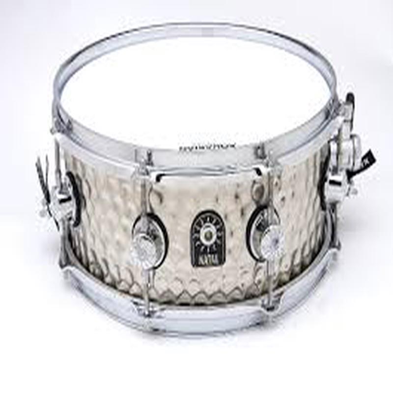 NATAL Hand Hammered Steel 14" x 6.5" Snare (Available in 2 Colors)