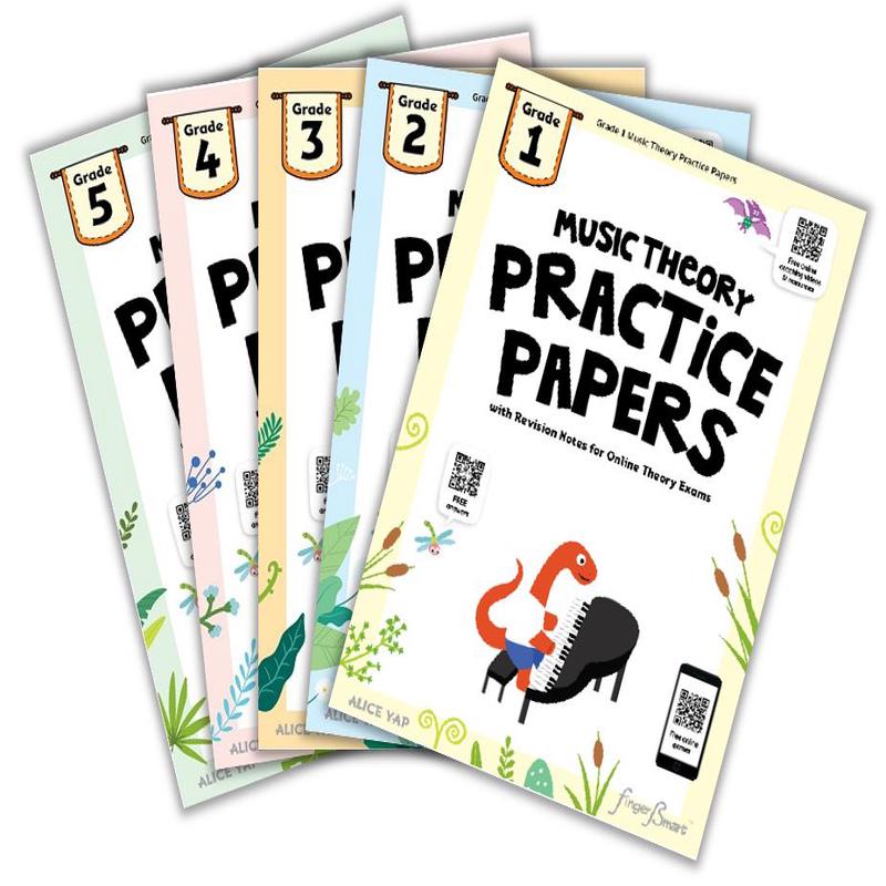 (Package ) MUSIC THEORY Practice Papers Grade 1-5