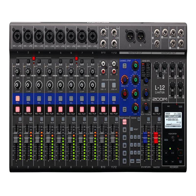 Zoom LiveTrak L-12 Digital Mixer + Recorder