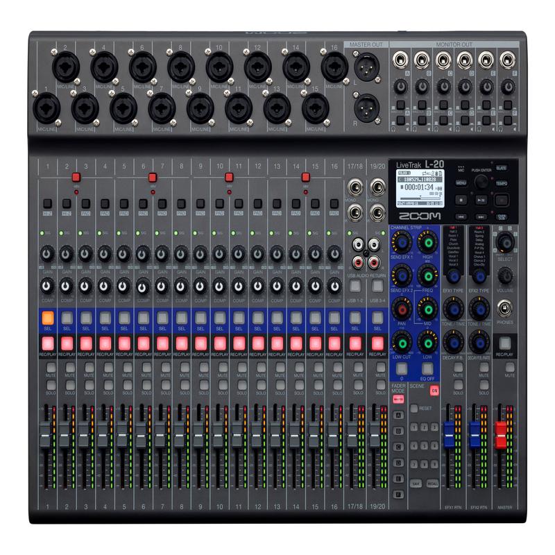 Zoom LiveTrak L-20 Digital Mixer + Recorder