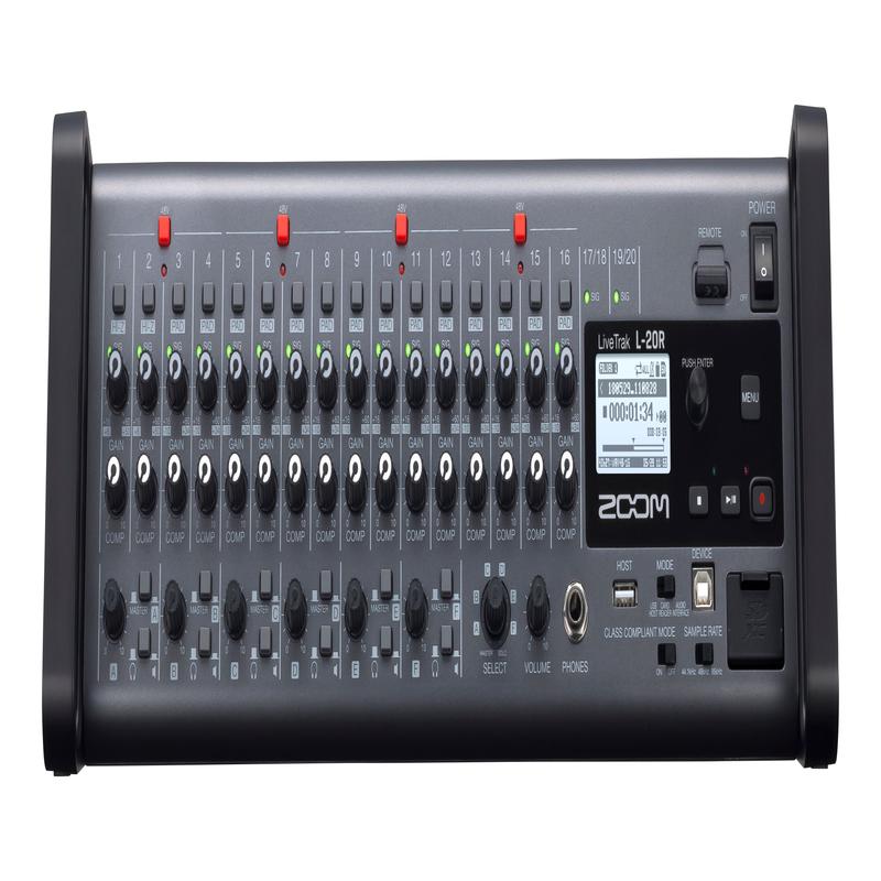 Zoom LiveTrak L-20R Digital Mixer + Recorder
