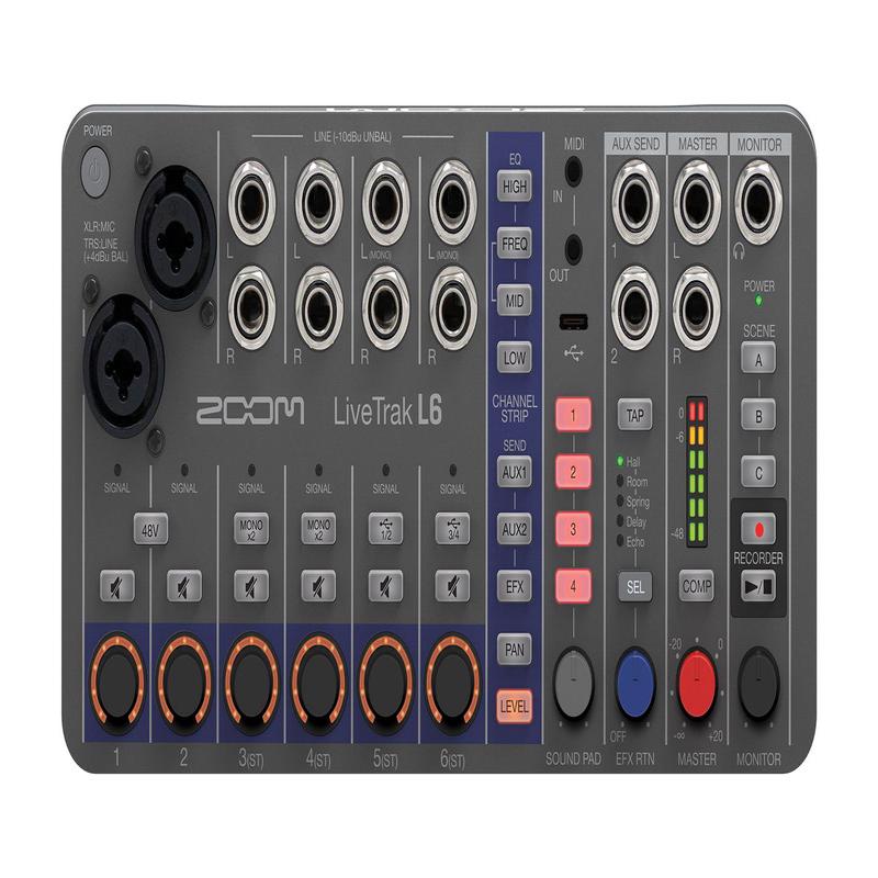 Zoom LiveTrak L6 Digital Mixer + Recorder