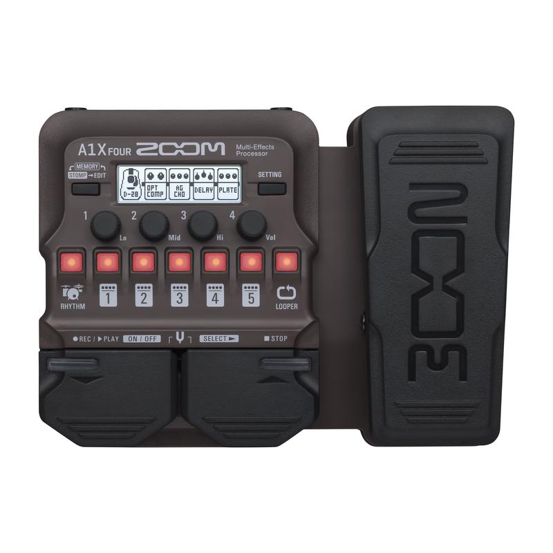 Zoom A1X FOUR Acoustic Multi-Effects Processor With Expression Pedal