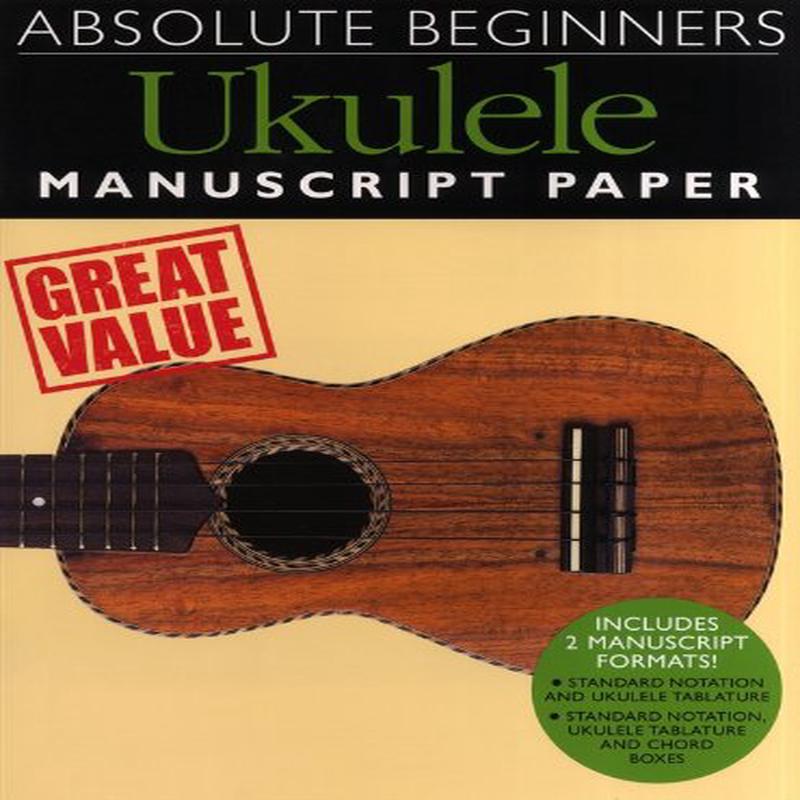 Absolute Beg Ukulele Manuscript Paper