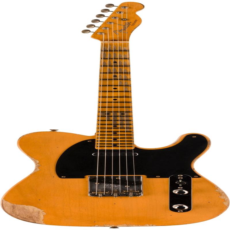 2022 TIME MACHINE '52 TELE - HEAVY RELIC, AGED NOCASTER BLONDE